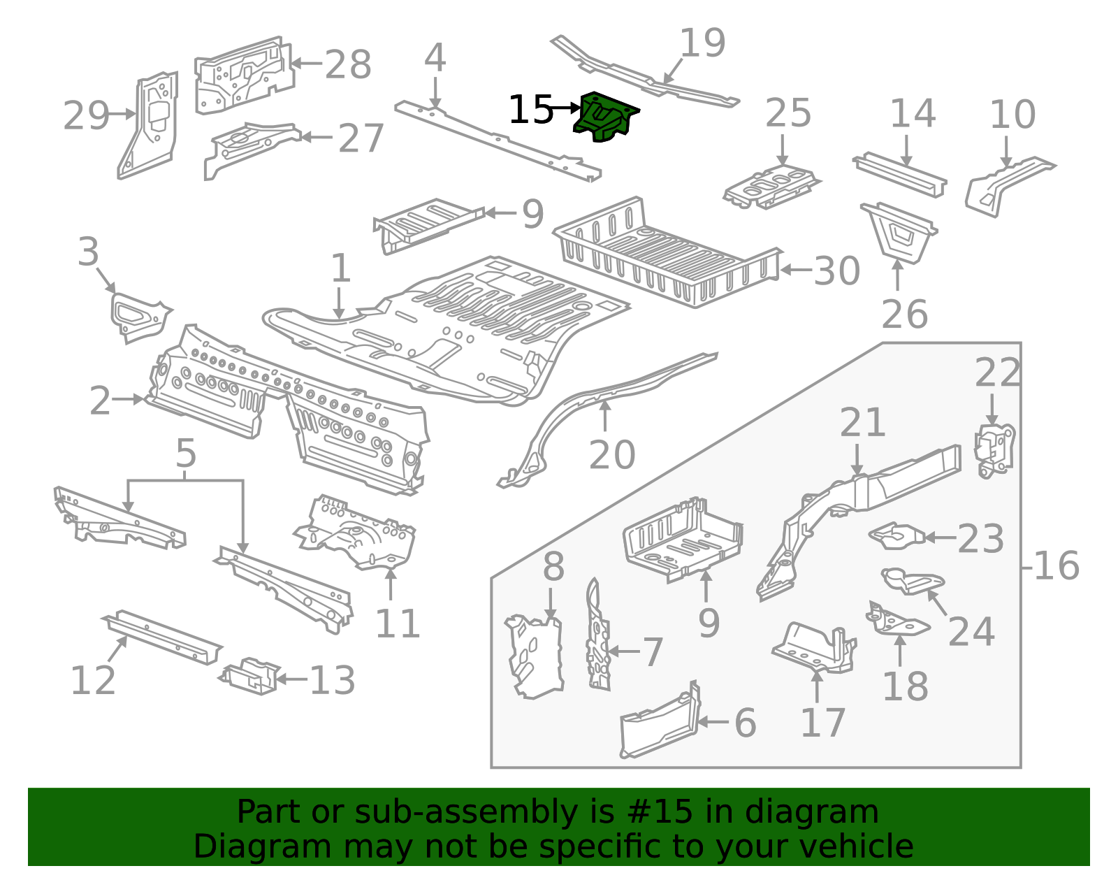 23414413 - High-Quality Number 4 Underbody Cross Sill Reinforcement for ...