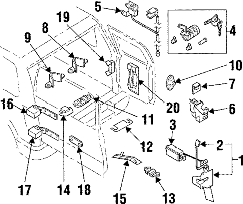 Tailgate for 1999 Acura SLX #0
