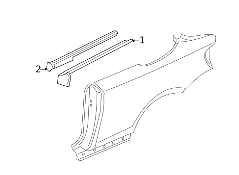 Exterior Trim - Quarter Panel for 2013 BMW 135is #0