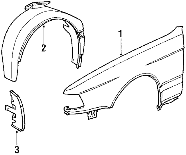 41351963537 - Body: Fender for BMW Image