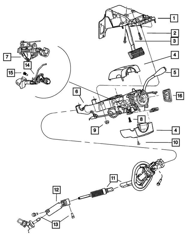 6507599AA - Steering: Hex Head Bolt for Mopar Image