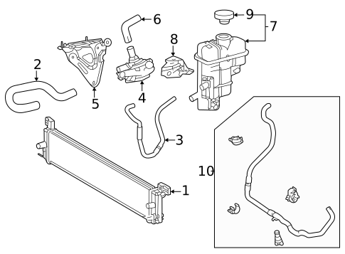 Inverter Cooling Components for 2025 Toyota Grand Highlander #0