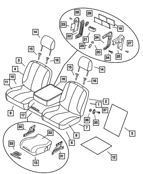Front Seats and Attaching Parts for 2006 Dodge Ram 3500 #0