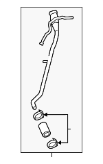 16112284207 - Fuel System: Filler Pipe for BMW: 640i, 640i Gran Coupe, 640i xDrive, 640i xDrive Gran Coupe, 650i, 650i Gran Coupe, 650i xDrive, 650i xDrive Gran Coupe, M6, M6 Gran Coupe Image