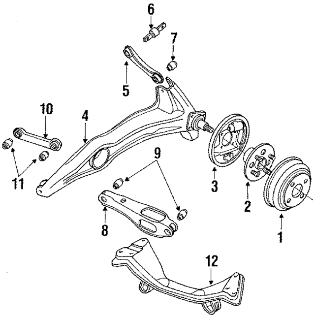 42200SE0008 - : Wheel Bearing And Hub Assembly for Honda Image