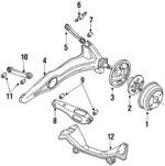 52360SH3G11 - : Suspension Control Arm for Honda: Civic, Civic del Sol, CRX Image