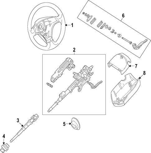 Steering Column for 2016 BMW X3 #0