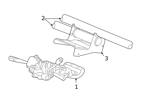 Steering Column Assembly for 2001 Dodge Intrepid #0