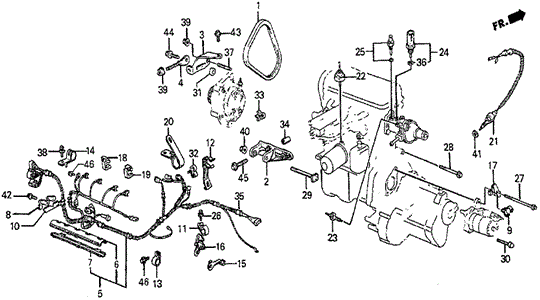 Alternator Bracket (SI) for 1986 Honda Prelude #0