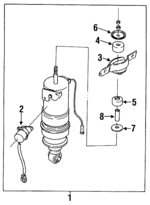 21029GA030 - Suspension: Spring Seat Mount Bushing for Subaru: DL, GL, GL-10, Loyale, RX, XT Image