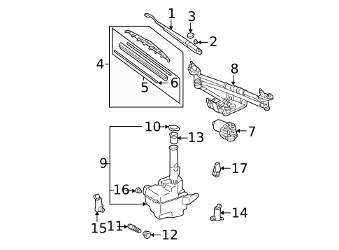 Wipers for 2003 Toyota Sienna #0