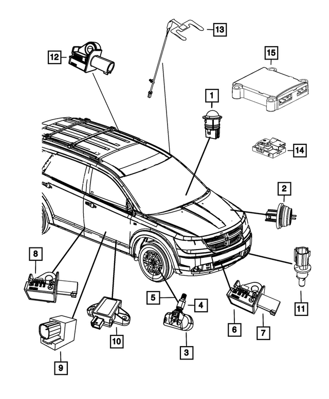 68212481AB - : Intrusion Module Sensor for Mopar Image
