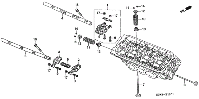 Valve - Rocker Arm (RR.) (-'01) for 1999 Honda Odyssey #0