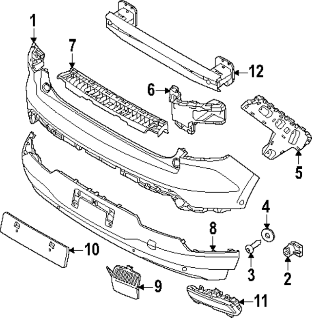 80010951 - : Lower Bumper for Volvo: EX30 Image