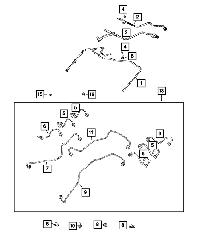 68490030AA - : Fuel Supply Tube for Mopar Image