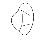 1K0886201 - Body: Seat Back End Cap for Volkswagen: Jetta Image