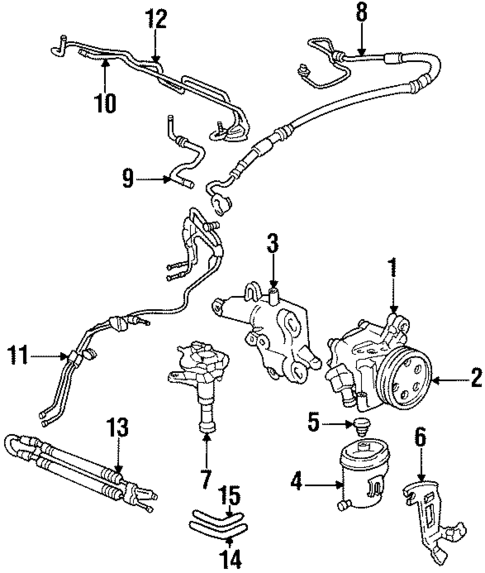 Pump & Hoses for 1994 Honda Prelude #0