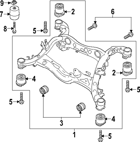 Suspension Mounting for 2022 Audi S8 #3
