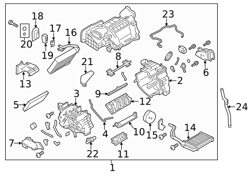 Condenser, Compressor & Lines for 2011 Nissan LEAF #2