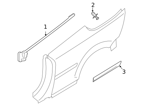 Exterior Trim - Quarter Panel for 2013 Volvo C70 #0