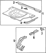 22622506 - Body: Floor Pan Assembly for Oldsmobile: Cutlass Image