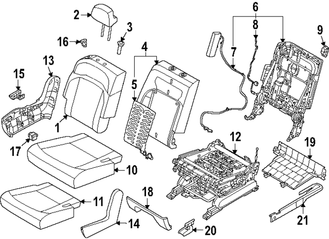 89700DO001C3F - : Headrest for Kia Image
