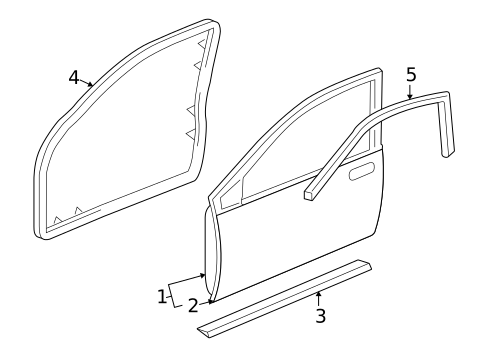 Door & Components for 2003 Buick Park Avenue #0