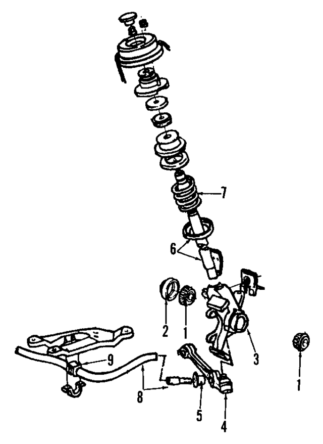 E43Z3069B - Suspension: Control Arm Bushing for Ford: Escort, EXP, Tempo | Mercury: Lynx, Topaz Image