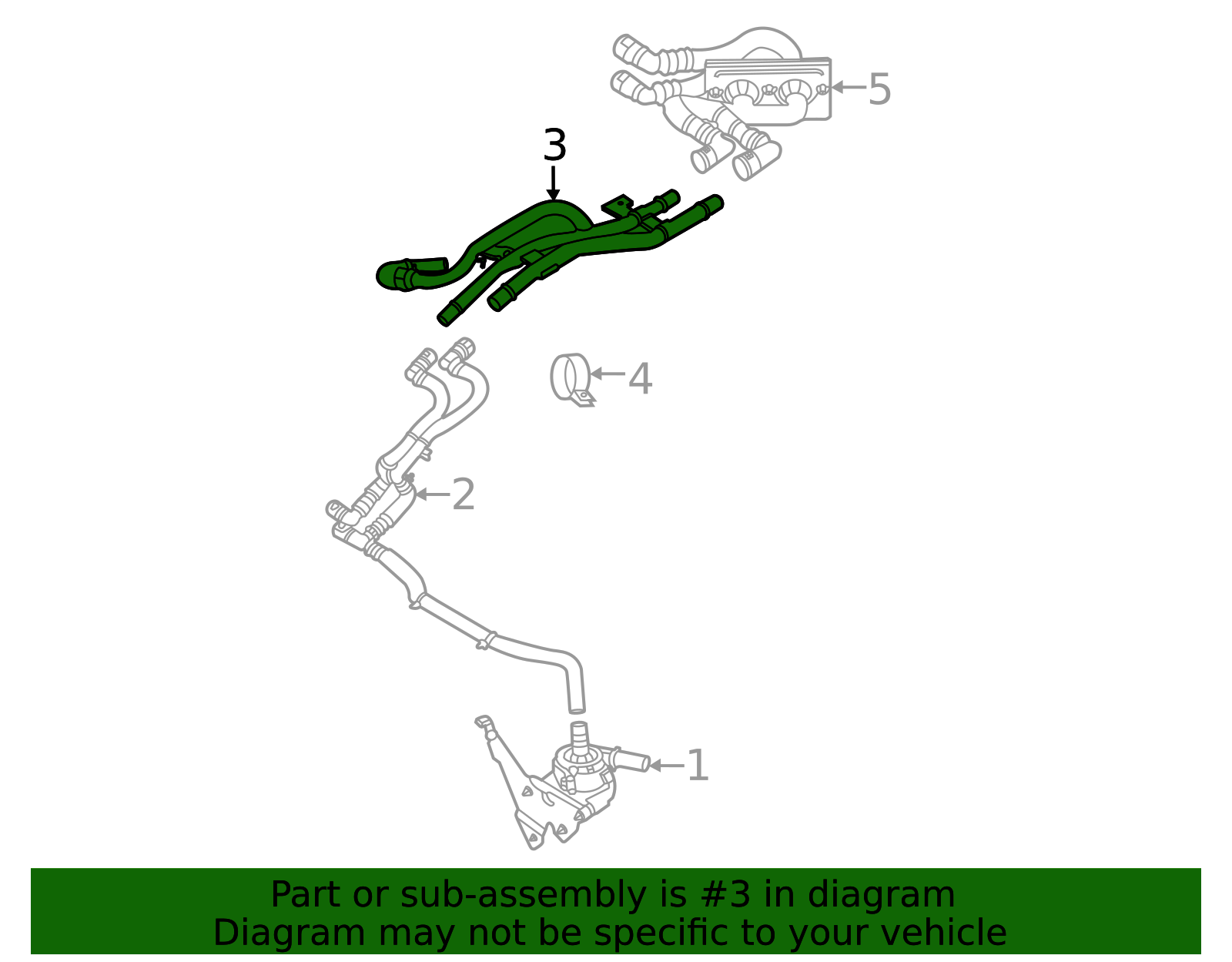 2020-2026 Ford HVAC Heater Hose Assembly L1MZ-18472-D | OEM Parts Online