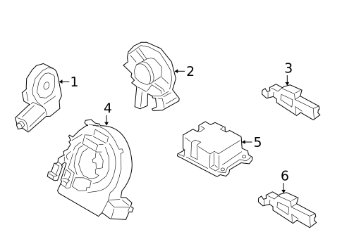 Air Bag Components for 2023 Ford Escape #1