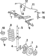 31351132337 - : Stabilizer Bar for BMW: 318i, 325i Image