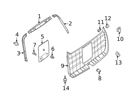 Interior Trim for 2005 Suzuki Forenza #0