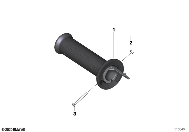 61318556595 - Steering: Handle Left -  for BMW-Motorrad Image