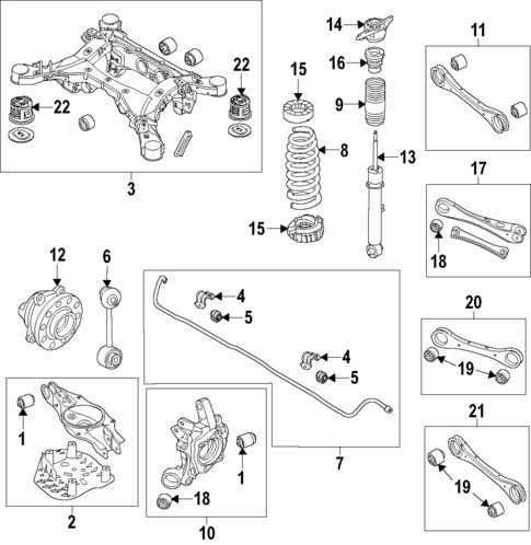 Rear Suspension for 2024 Genesis GV70 #1
