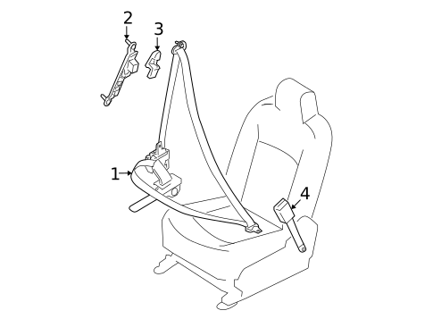 Seat Belt for 2021 Nissan Qashqai #1