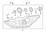 1864305009L - Electrical: Marker Lamp Bulb for Hyundai Image