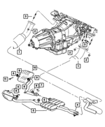 4578448AD - Exhaust: Front Pipe And Converter, Right Side for Chrysler: 300 | Dodge: Charger Image