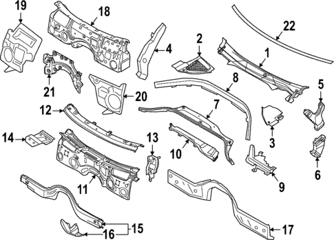 Cowl for 2024 BMW M3 #0