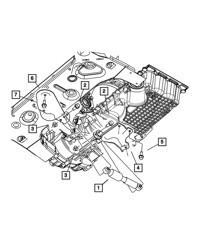 4578100AA - NVG Manual Transaxle 5 Speed: Transmission Mount Bracket for Mopar Image