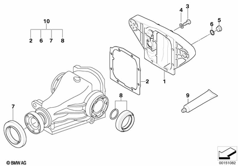 Rear-Axle-Drive Parts for 1999 BMW M5 #0