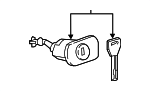 6905211070 - Body: Cylinder &amp; Keys for Lexus: LC500, LC500h Image