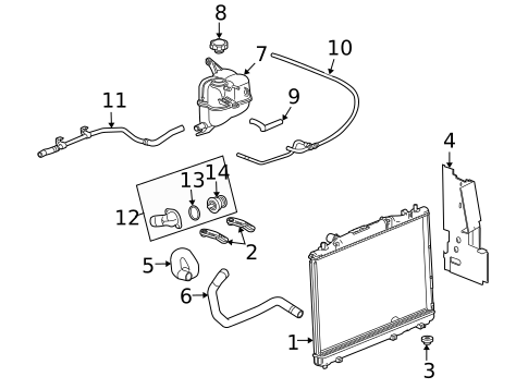 Thermostat & Housing for 2005 Cadillac CTS #0