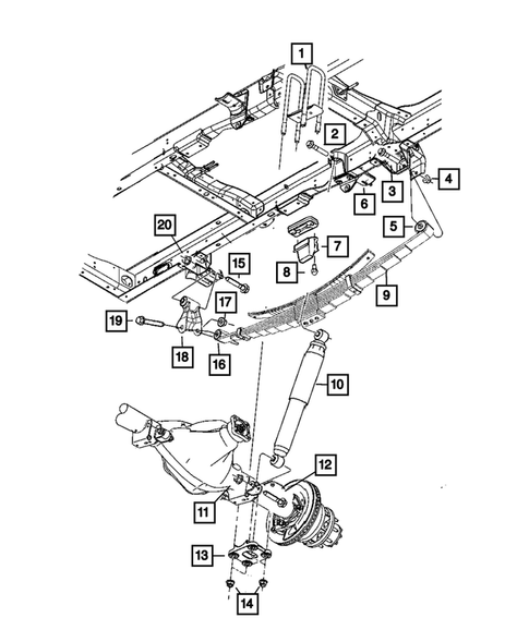 Rear Suspension and Cradle for 2018 Ram 3500 #3