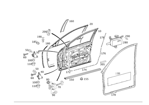 Front Doors for 2001 Mercedes-Benz C240 #0