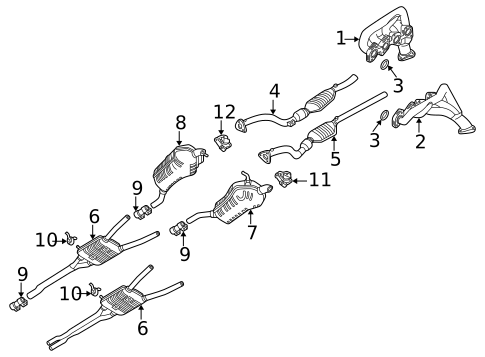 Catalytic Converter for 2003 Audi S6 #0