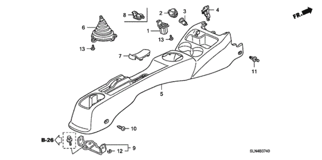 Console for 2008 Honda Fit #0