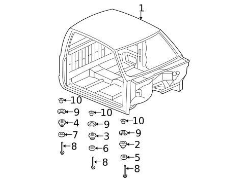 Cab Assembly for 2011 Chevrolet Silverado 3500 HD #1