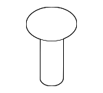 1416004120 - Body: Fender Liner Rivet for Kia: Cadenza, K900, Niro EV, Sedona, Stinger Image