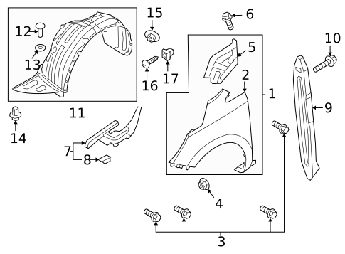 Fender & Components for 2018 Kia Sedona #0