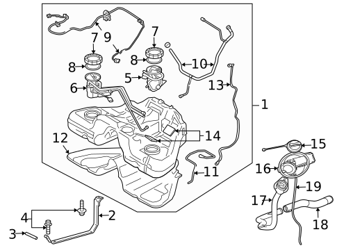Fuel System Components for 2009 Jaguar Super V8 #1